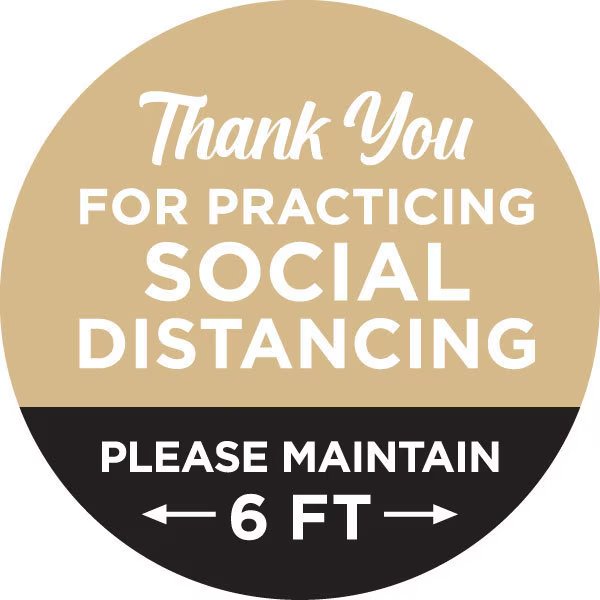 Thank You For Social Distancing, Tan, 15